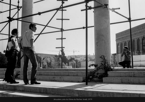 Instantané, Jean pierre Morcrette, Jérusalem, près du Dôme du Rocher, Israël, 1979