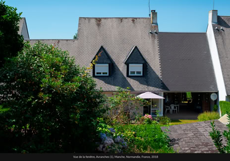 Vue de la fenêtre, Avranches (1), Manche, Normandie, France, 2018