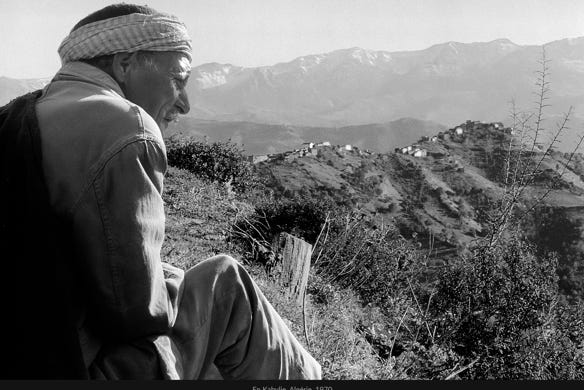 Instantané, En Kabylie, Algérie, 1970, photographie Jean pierre Morcrette