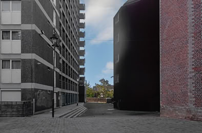 Place Akarova, Bruxelles, Belgique, 2011