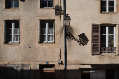 Vue de la fenêtre, Cluny, Saône-et-Loire, 2016, photographie Jean pierre Morcrette