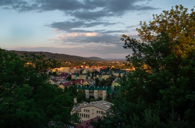 Vue de la fenêtre, Sanok, Basses-Carpates, Pologne, 2016, photographie Jean pierre Morcrette