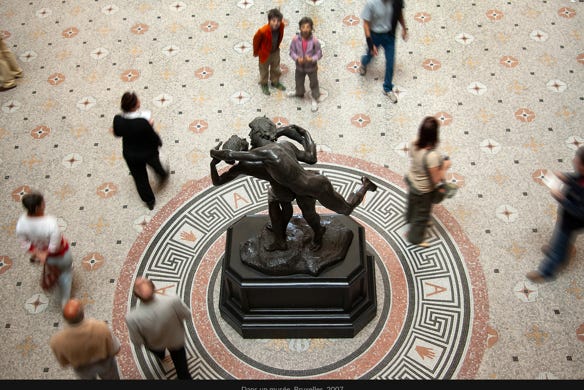 Instantané, Dans un musée, Bruxelles, 2007, photographie Jean pierre Morcrette
