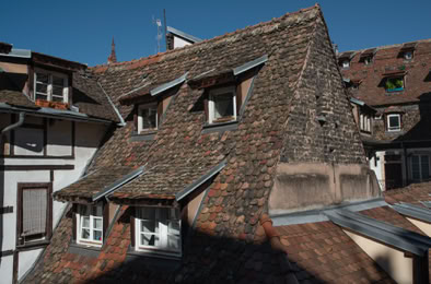 Vue de la fenêtre, Strasbourg, Bas-Rhin, Grand Est, France, 2016