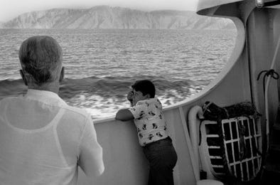 Sur le bateau Le Pirée-Spetses, Grèce, 1979*, photographie Jean pierre Morcrette