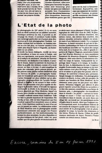 Encore, semaine du 8 au 14 février 1993