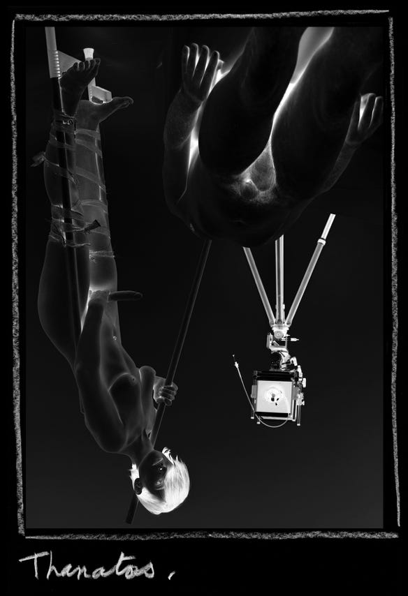 Série mytheuse n° 8, Thanatos, photographie Jean pierre Morcrette