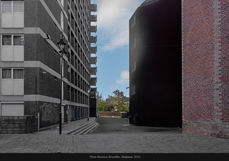 Place Akarova, Bruxelles, Belgique, 2011 