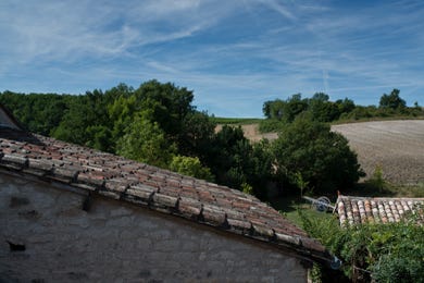 Vue de la fenêtre, Le Verdier, Tarn, France, 2013, photographie Jean pierre Morcrette