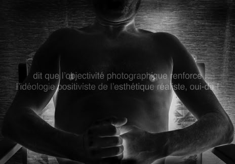 Série métaphysiquée, dit que l’objectivité photographique renforce l’idéologie positiviste de l’esthétique réaliste, oui-da !, photographie Jean pierre Morcrette