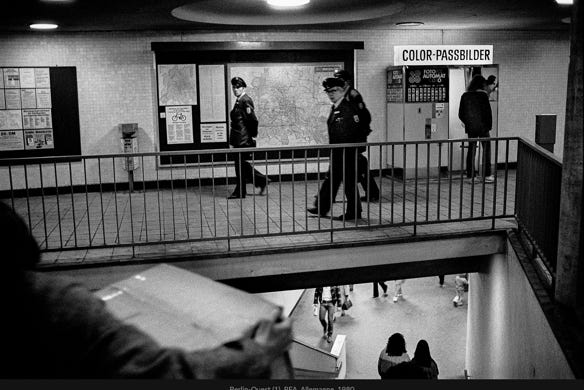 Instantané, Berlin-Ouest, Allemagne, 1980, photographie Jean pierre Morcrette