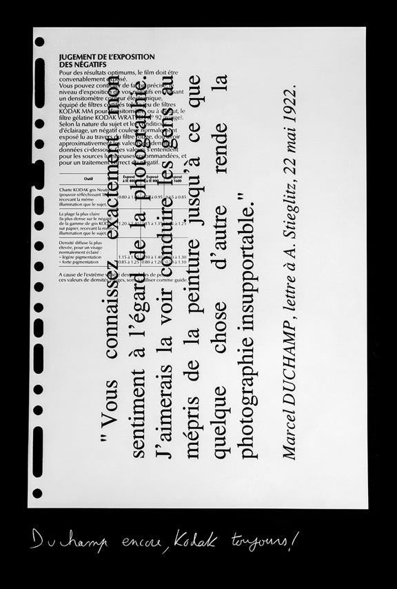 Photographies ? 22/26 - Duchamp encore, Kodak toujours !