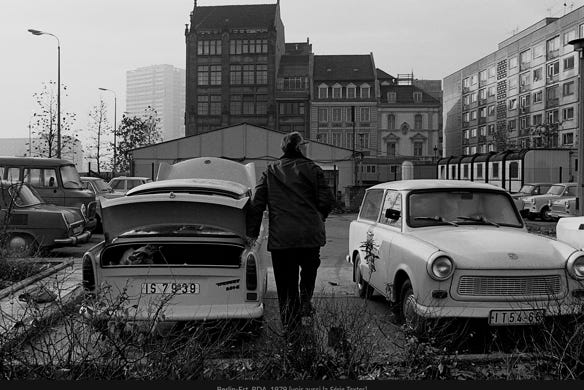 Instantané, Berlin-Est, RDA, 1979, photographie Jean pierre Morcrette