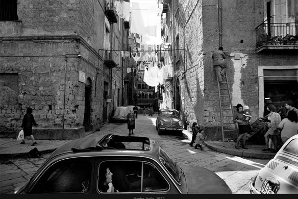 Instantané, Naples, Italie, 1972, photographie Jean pierre Morcrette