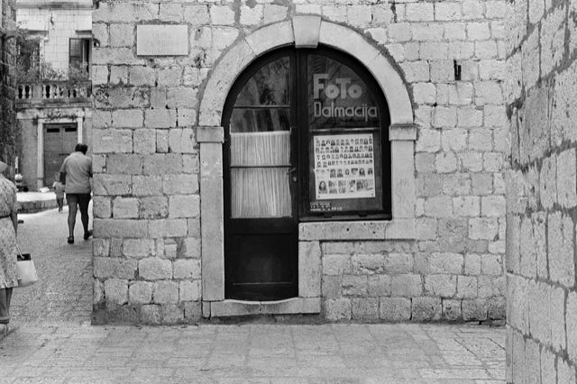 Instantané, Dubrovnik, Yousgoslavie, Croatie, 1981, photographie Jean pierre Morcrette