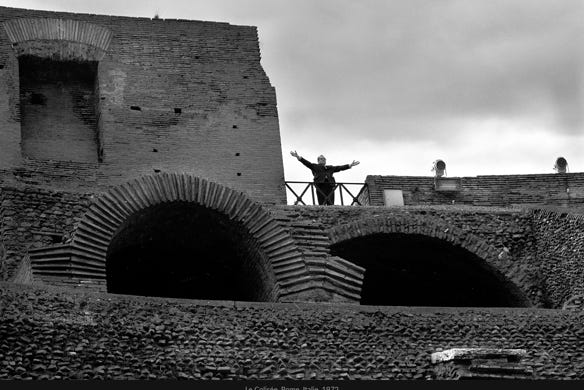 Instantané, Le Colisée, Rome, Italie, 1972, photographie Jean pierre Morcrette
