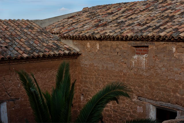 Vue de la fenêtre, Samper de Calenda, Aragon, Espagne, 2012, photographie Jean pierre Morcrette