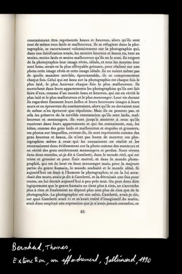 Thomas Bernhard, Extinction, un effondrement, Gallimard, 1990