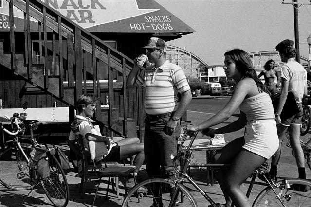 Références étatsuniennes n° 3, San Diego, plage de La Jolla, Californie, septembre 1980, Jean pierre Morcrette