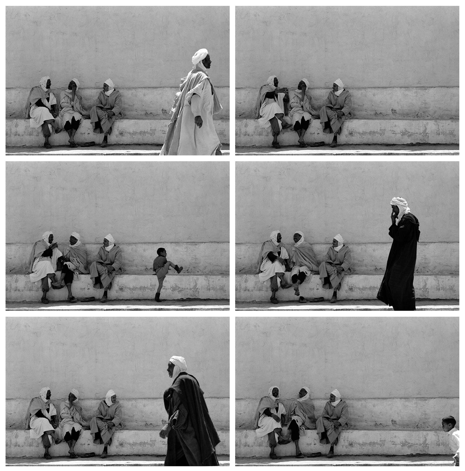 Séquence photographique, El Bayadh, Algérie, 1971, Jean pierre Morcrette 