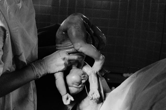 Instantané, Maternité Roger Salengro, Lille, France, 1972, photographie Jean pierre Morcrette