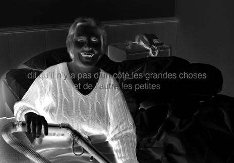 Série métaphysiquée, dit qu’il n ‘y a pas d’un côté les grandes choses et de l’autre les petites,  photographie Jean pierre Morcrette