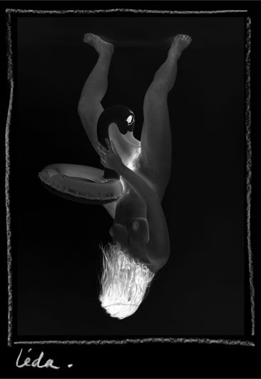 Série mytheuse n° 14, Léda, photographie Jean pierre Morcrette