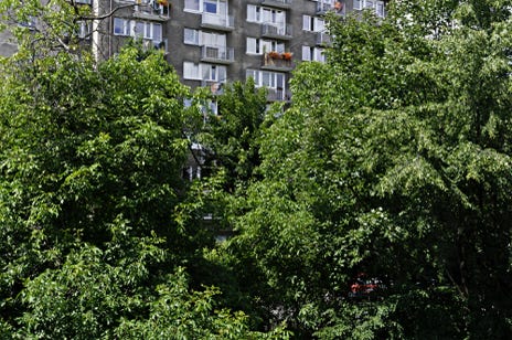 Vue de la fenêtre, Poznań, Wielkopolska (Grande-Pologne), Pologne, 2008, Jean pierre Morcrette 