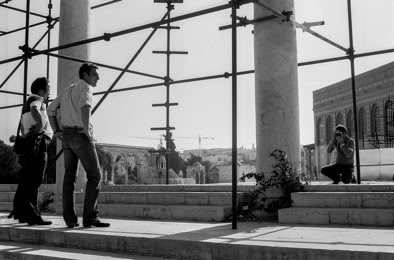 Instantané, Jean pierre Morcrette, Jérusalem, près du Dôme du Rocher, Israël, 1979