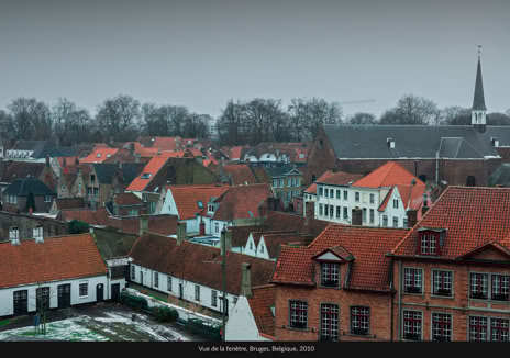 Vue de la fenêtre, Bruges, Belgique, 2010