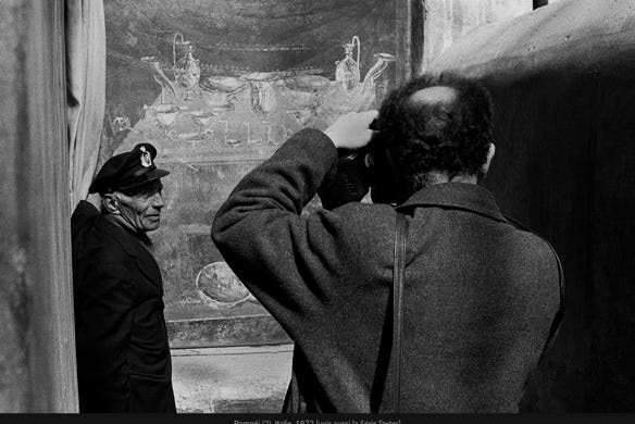 Instantané, Pompéi, Italie, 1972, photographie Jean pierre Morcrette