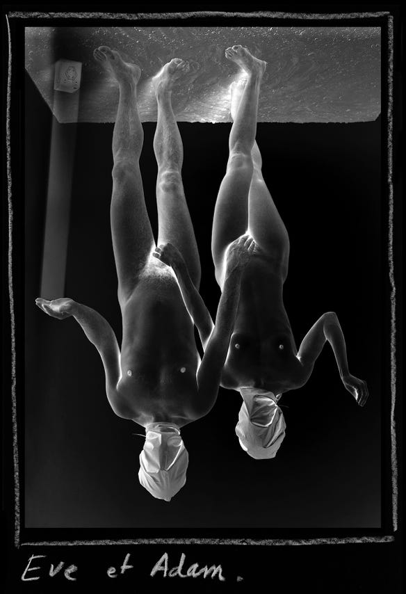 Série mytheuse n° 6, Ève et Adam, photographie Jean pierre Morcrette
