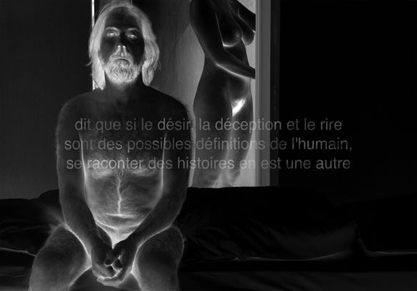 Série métaphysiquée, dit que si le désir et la déception sont des possibles définitions de l'humain, le rire en est une autre, photographie Jean pierre Morcrette 